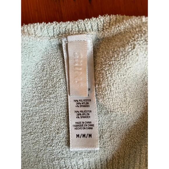 SKIMS Terry Lounge Set mint Bralette and Shorts Set Size M - Picture 5 of 7